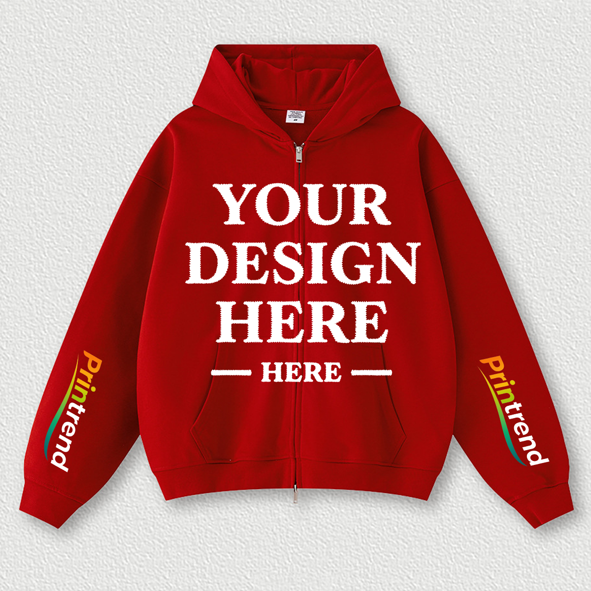 Custom DTG Print Hoodie for Your Unique Style, 7 Colors 450gsm Pure Color Tops