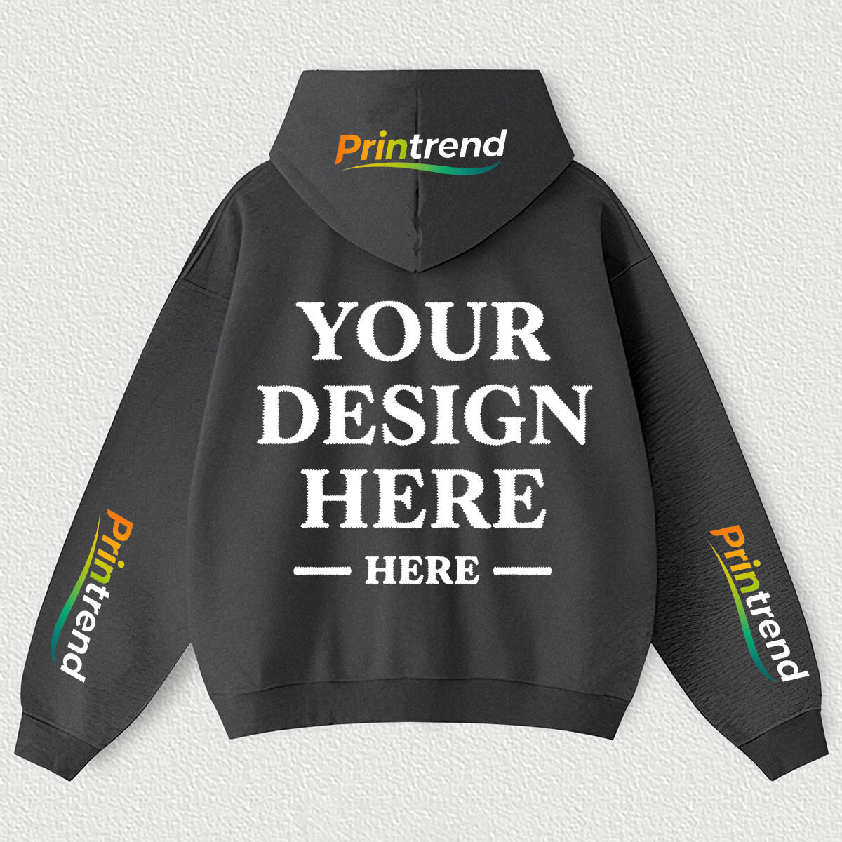 Custom DTG Print Hoodie for Your Unique Style, 7 Colors 450gsm Pure Color Tops