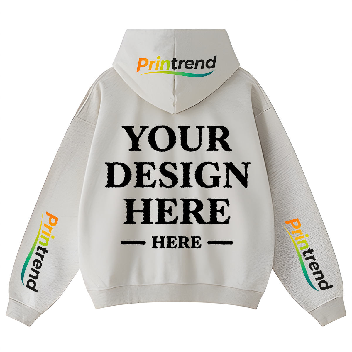 Custom DTG Print Hoodie for Your Unique Style, 7 Colors 450gsm Pure Color Tops