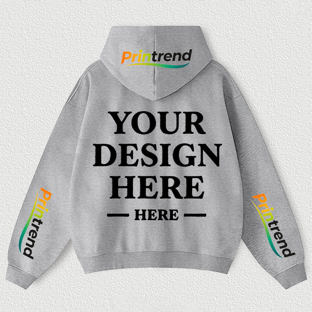 Custom DTG Print Hoodie for Your Unique Style, 7 Colors 450gsm Pure Color Tops