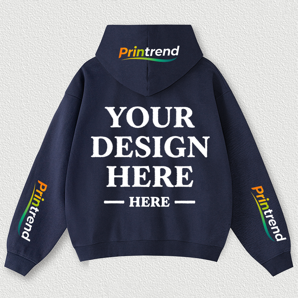 Custom DTG Print Hoodie for Your Unique Style, 7 Colors 450gsm Pure Color Tops