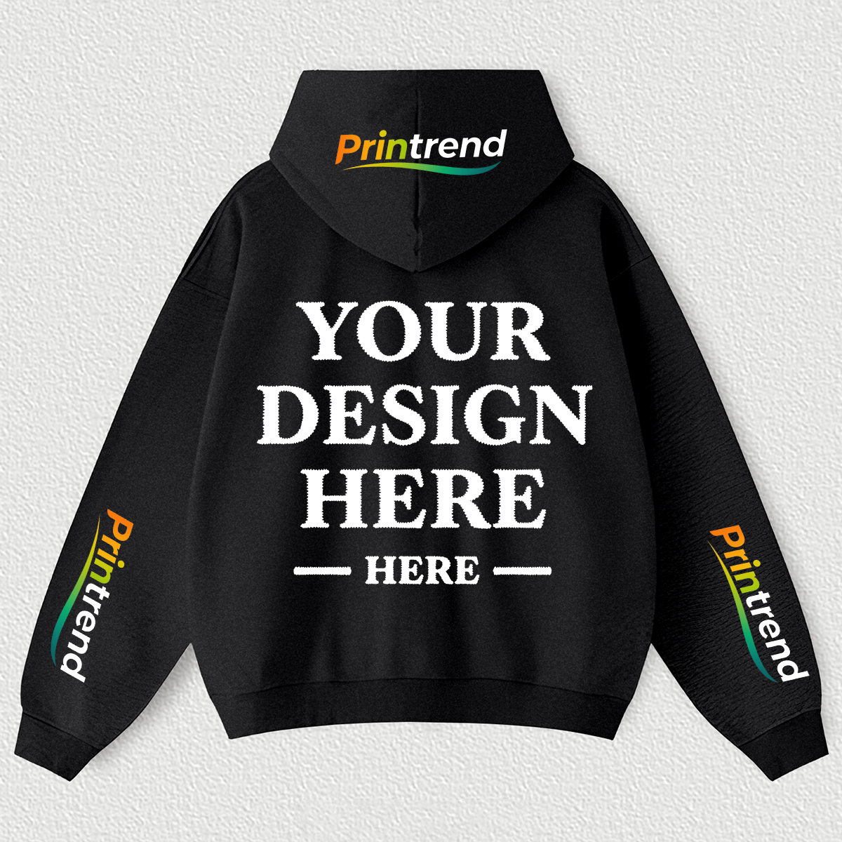 Custom DTG Print Hoodie for Your Unique Style, 7 Colors 450gsm Pure Color Tops