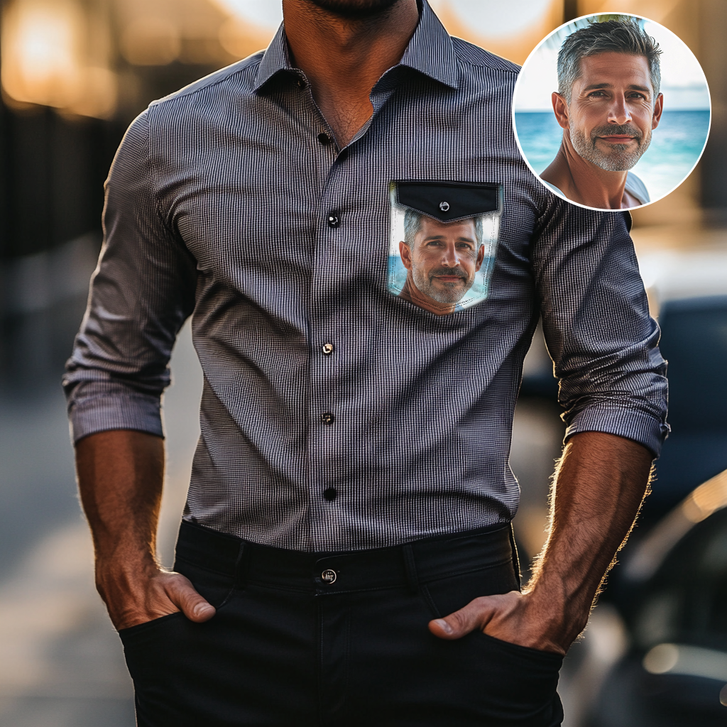 Custom Personalized Luxe Exclusive Design Embroidery & Print Business Casual Vacation Shirt