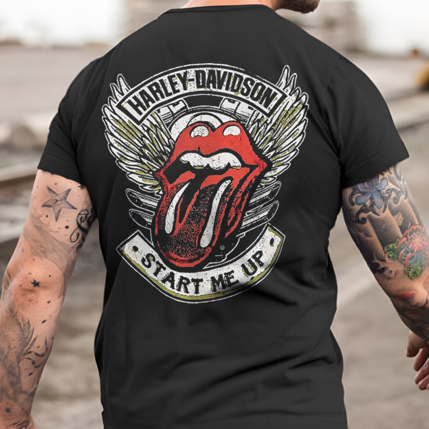 Custom Personalized Luxe Exclusive Design Embroidery & Print Vehicle Photo Print Back T-Shirt-Gift For Car Lover