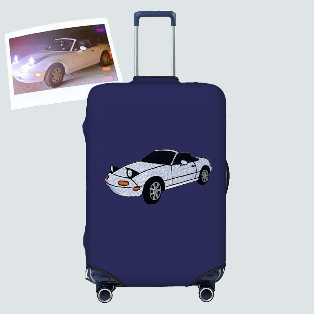 Custom Car Prints Cabin Suitcase, Personalized Car Lover Traveler Suitcase Gift, Car Enthusiast Gift