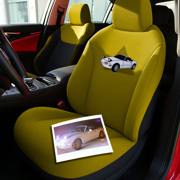 Custom Car Print Seat Covers, Personalized Automotive Seat Covers for Sedan & SUV, Unique Car Lover Gift