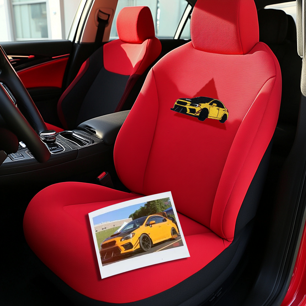 Custom Car Print Seat Covers, Personalized Automotive Seat Covers for Sedan & SUV, Unique Car Lover Gift