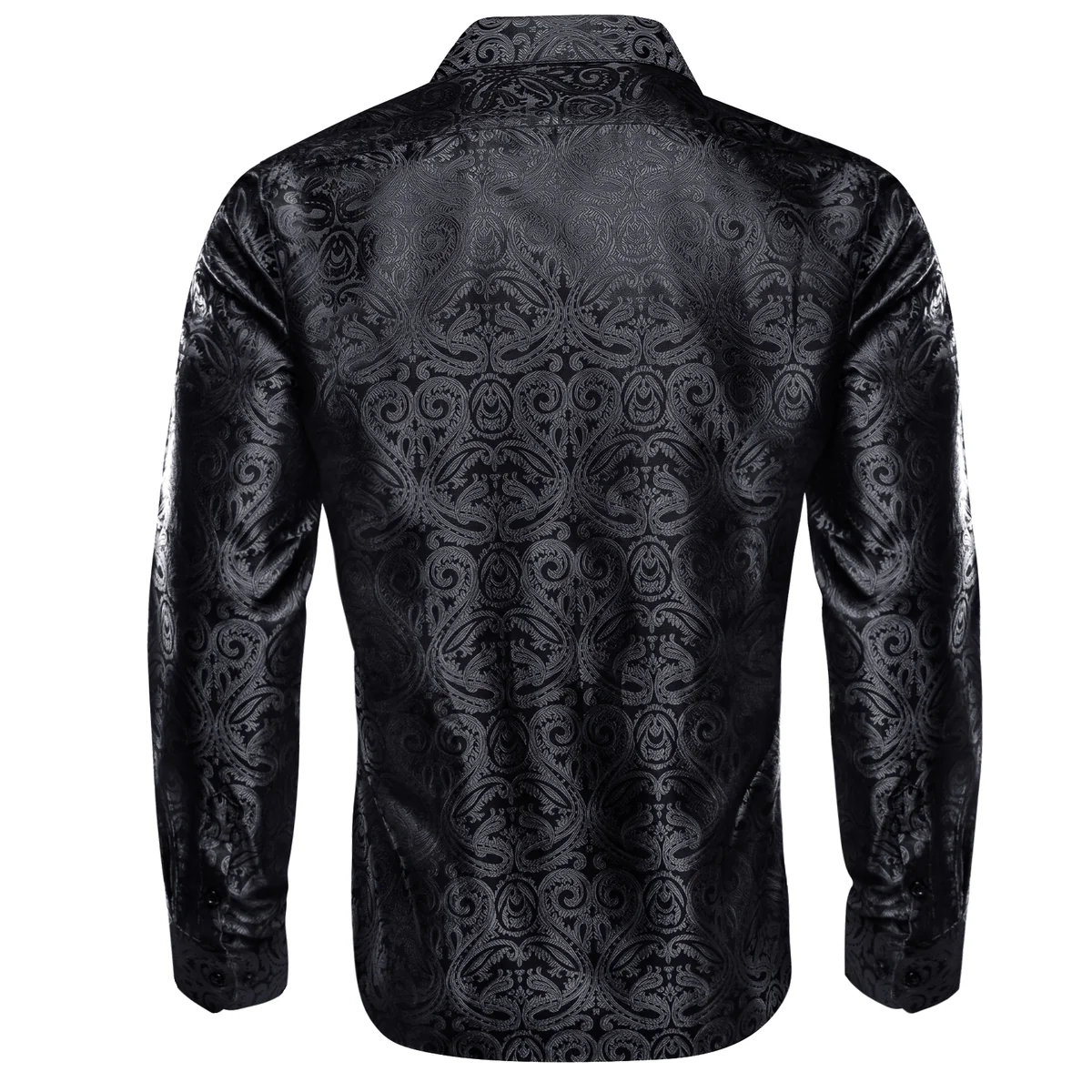 Custom Prints/Embroidery With Your Photos Silk Luxury unique Luxe long Shirt
