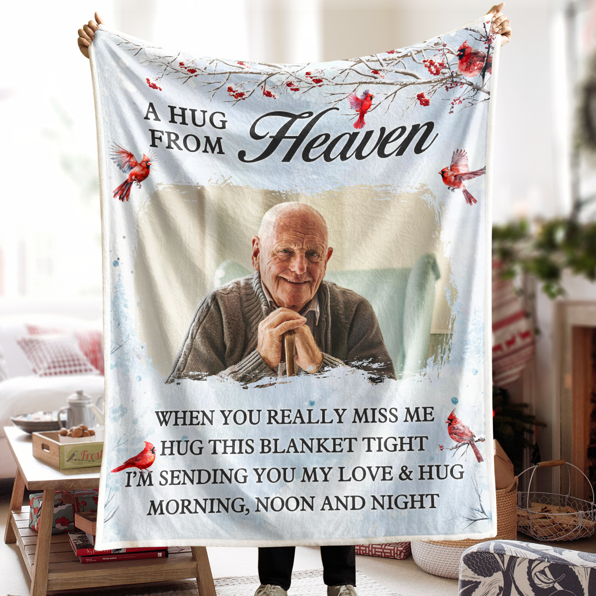 Personalized Photo Blanket - Gifts For Memorial