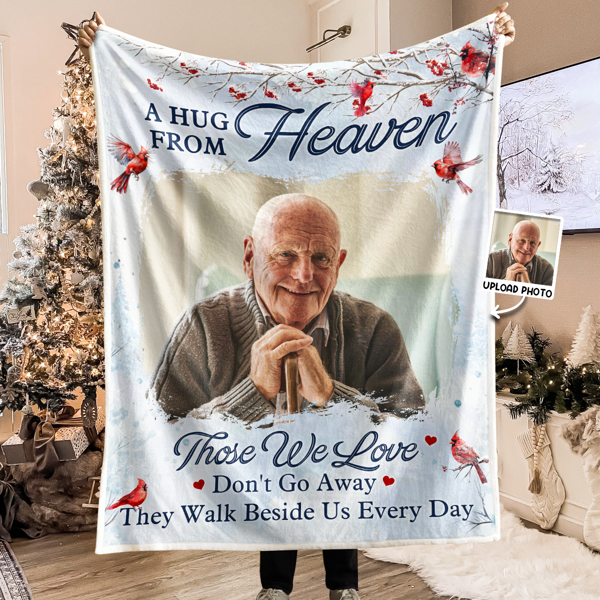 Personalized Photo Blanket - Gifts For Memorial
