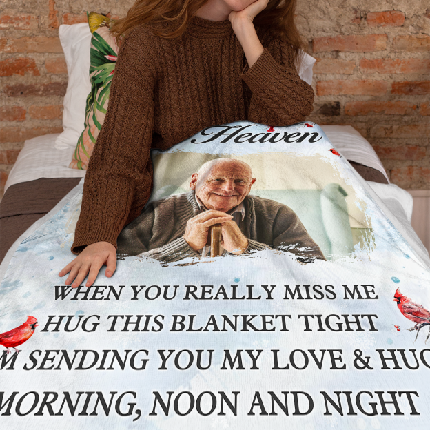 Personalized Photo Blanket - Gifts For Memorial