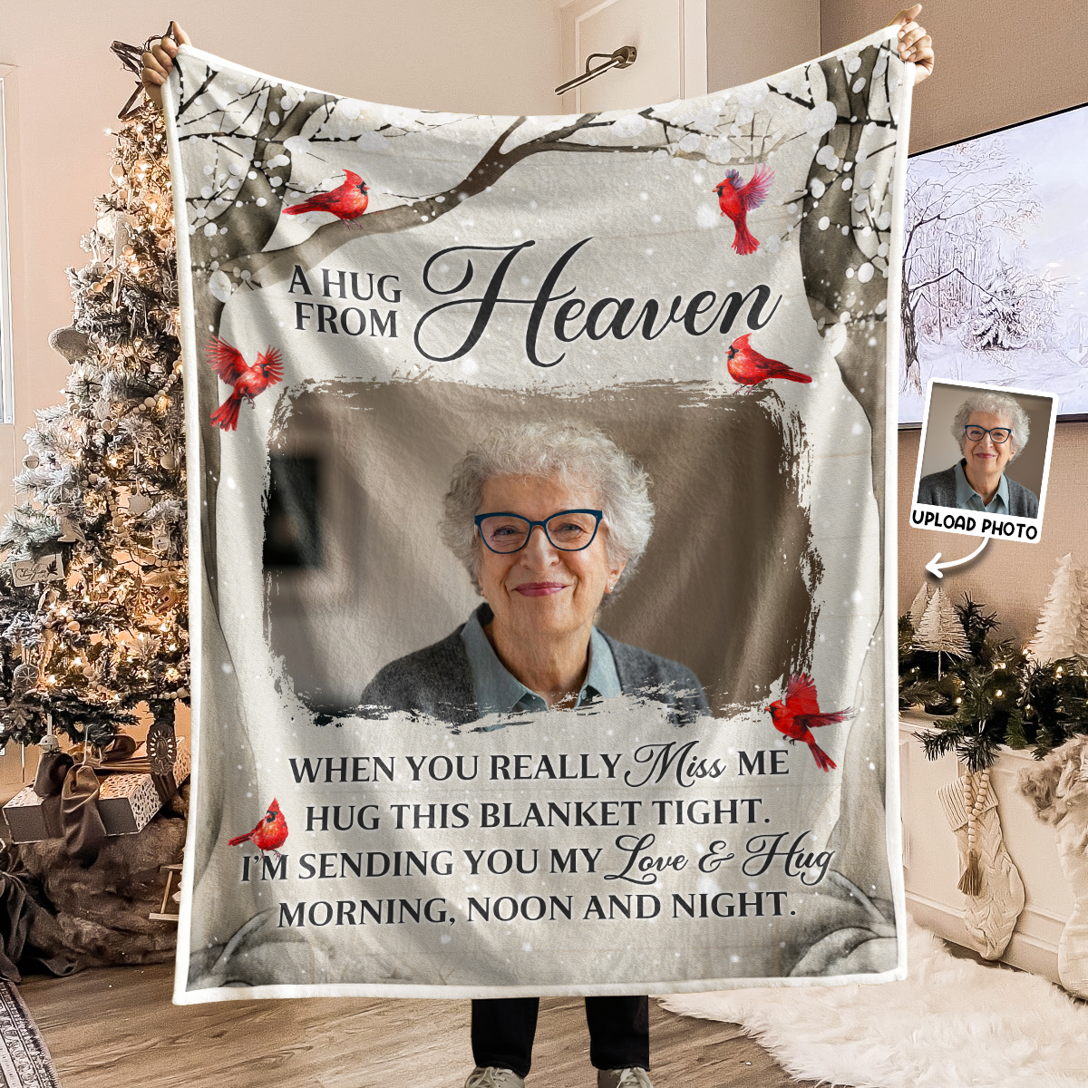 Personalized Photo Blanket - Gifts For Memorial