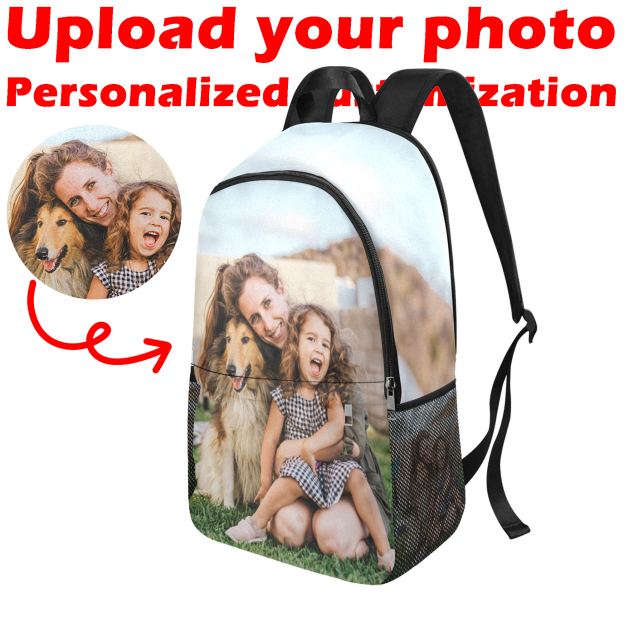 Funny Crazy Face Backpack,Custom Photo Backpack, Laptop Bag, Personalized Backpack, Best Friend Gift, Best Friend Face Bag, Back To School