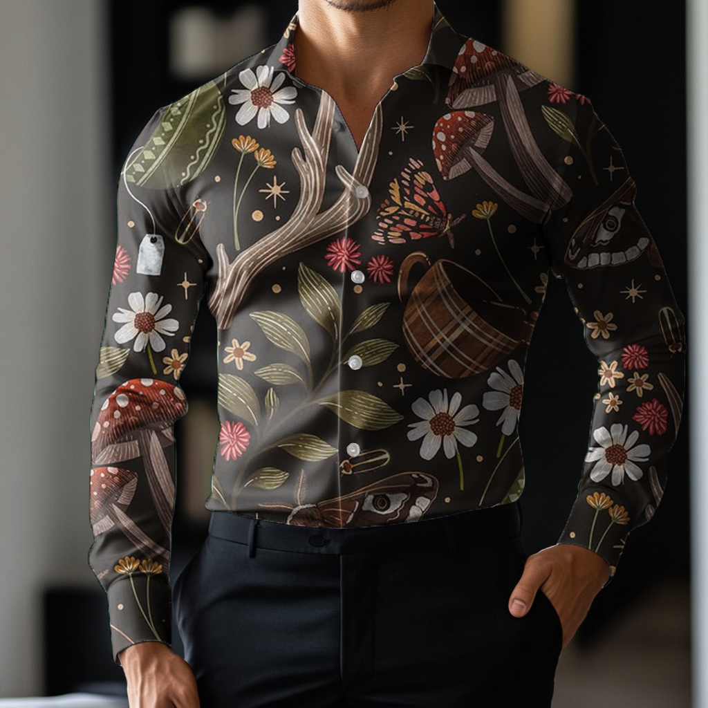 Custom Personalized Luxe Exclusive Design Embroidery & Print Business Casual Vacation Shirt