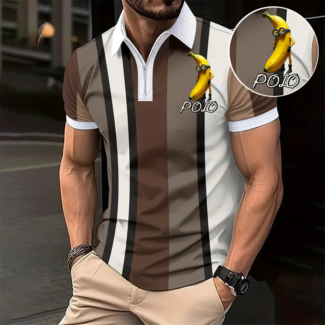 Custom Personalized Luxe Exclusive Design Embroidery & Print Business Casual Vacation Short-Sleeved Polo Shirt