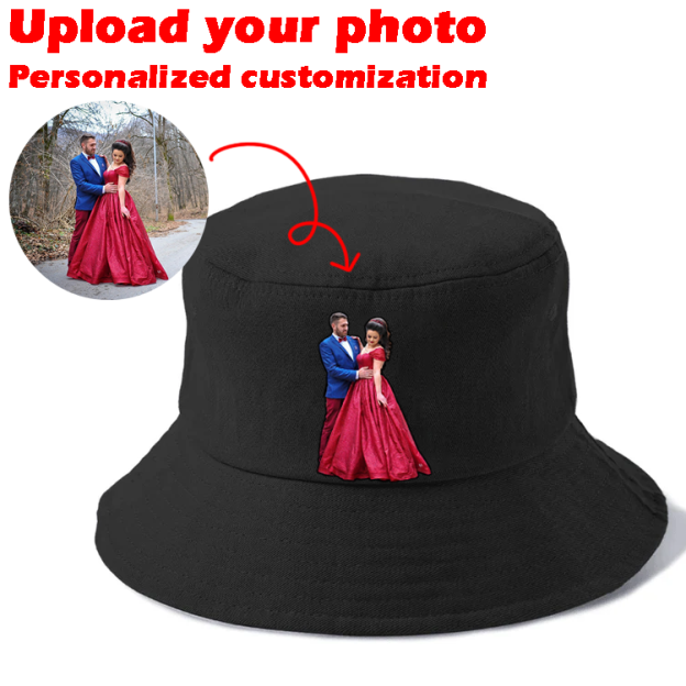Custom Prints/Embroidery with Your Photos Custom/Dog Photo– Personalized Gifts Luxury Cap Hat Bucket Hat