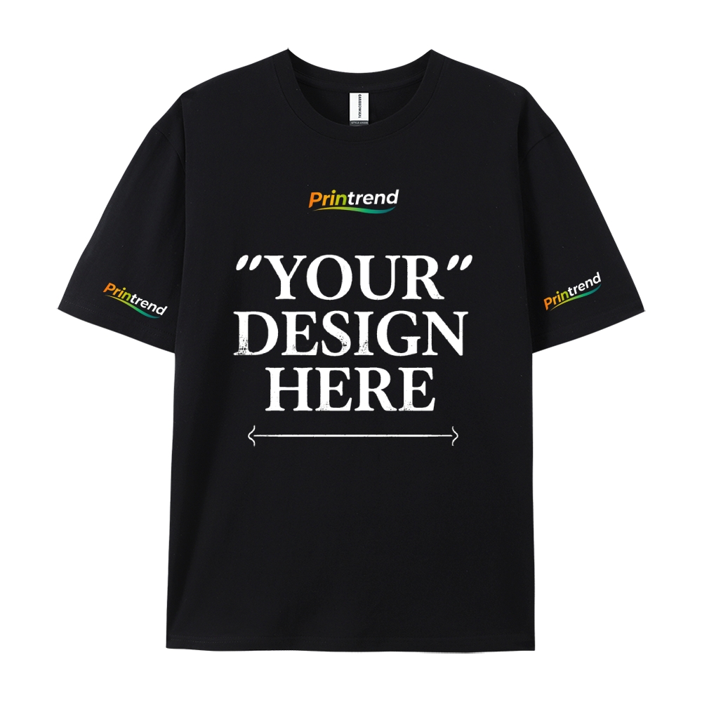 Custom Print for Your Unique Style  13 Colors 220GSM Premium Cotton T-Shirt - Comfortable, Durable & Versatile Casual Wear