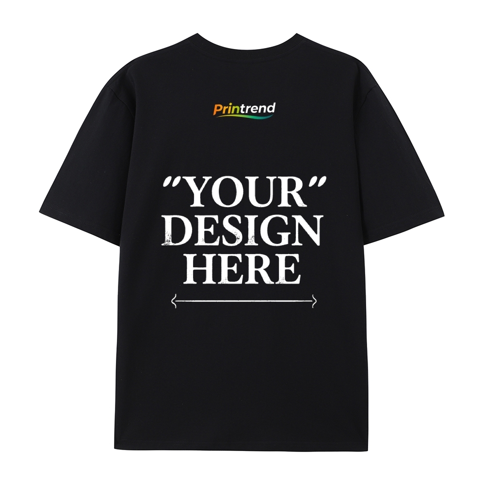 Custom Print for Your Unique Style  13 Colors 220GSM Premium Cotton T-Shirt - Comfortable, Durable & Versatile Casual Wear