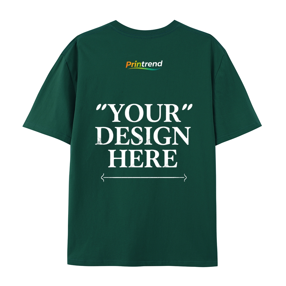 Custom Print for Your Unique Style  13 Colors 220GSM Premium Cotton T-Shirt - Comfortable, Durable & Versatile Casual Wear