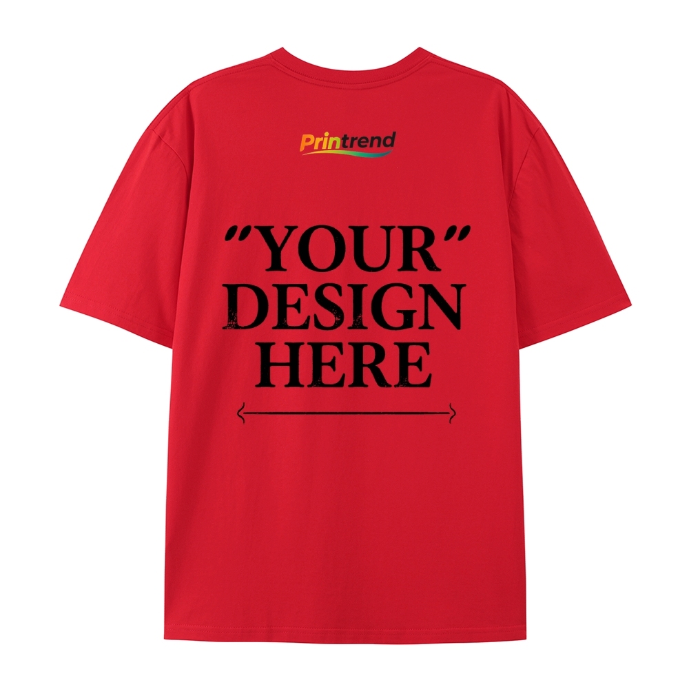 Custom Print for Your Unique Style  13 Colors 220GSM Premium Cotton T-Shirt - Comfortable, Durable & Versatile Casual Wear