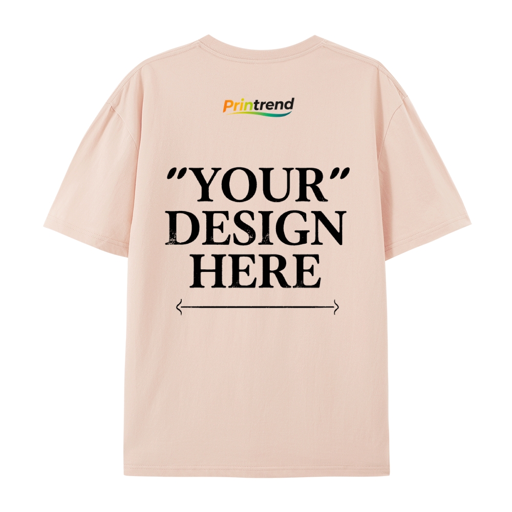 Custom Print for Your Unique Style  13 Colors 220GSM Premium Cotton T-Shirt - Comfortable, Durable & Versatile Casual Wear