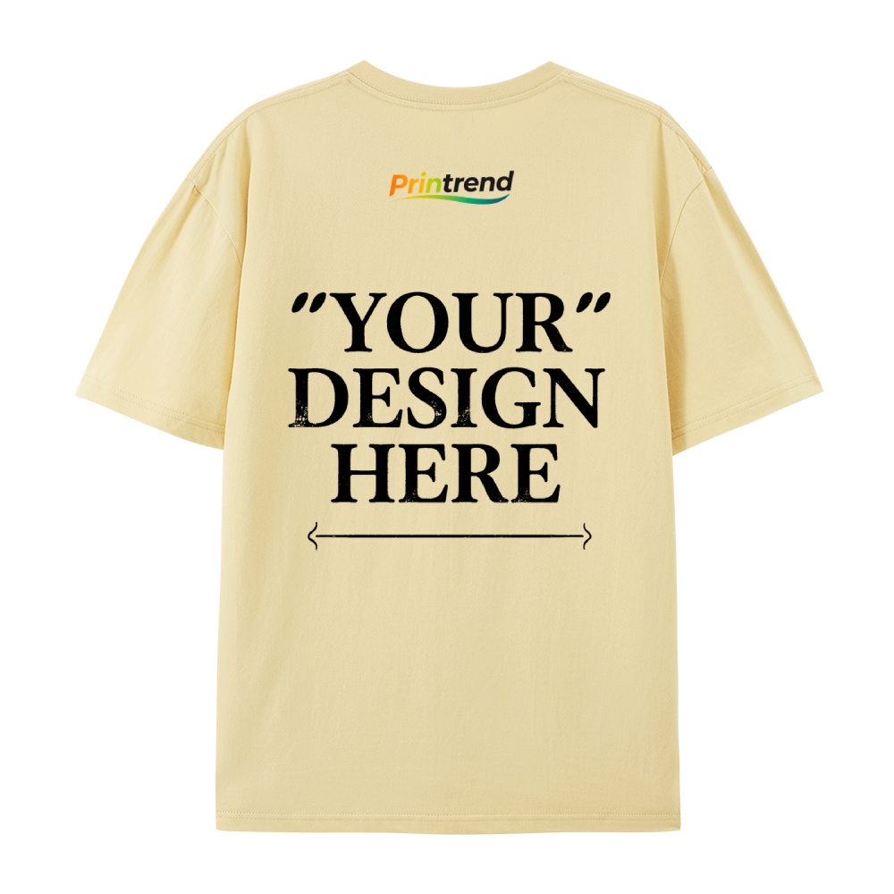 Custom Print for Your Unique Style  13 Colors 220GSM Premium Cotton T-Shirt - Comfortable, Durable & Versatile Casual Wear