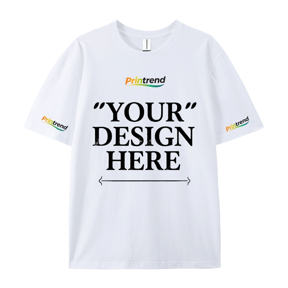 Custom Print for Your Unique Style  13 Colors 220GSM Premium Cotton T-Shirt - Comfortable, Durable & Versatile Casual Wear