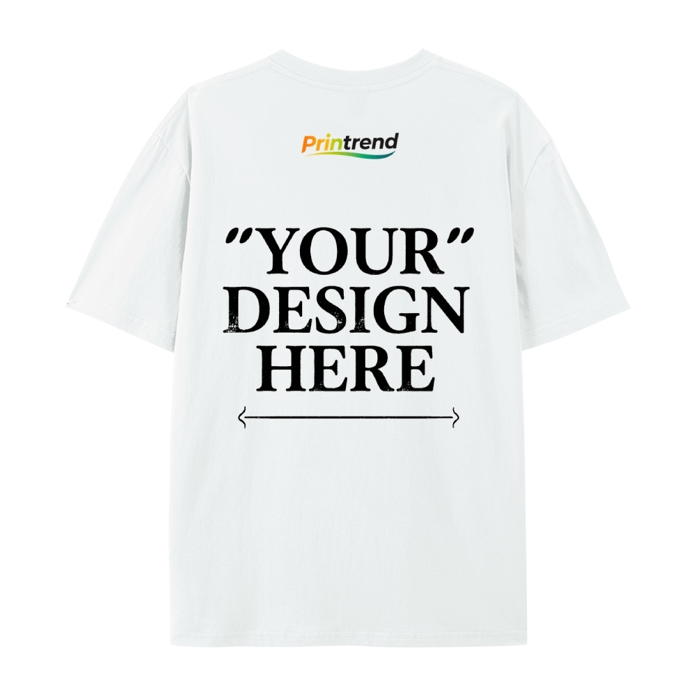Custom Print for Your Unique Style  13 Colors 220GSM Premium Cotton T-Shirt - Comfortable, Durable & Versatile Casual Wear