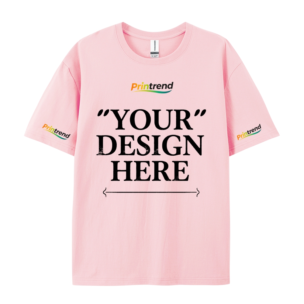 Custom Print for Your Unique Style  13 Colors 220GSM Premium Cotton T-Shirt - Comfortable, Durable & Versatile Casual Wear