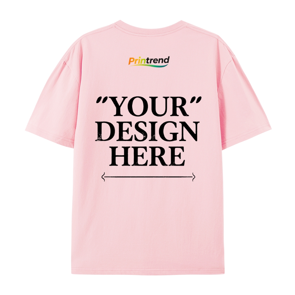 Custom Print for Your Unique Style  13 Colors 220GSM Premium Cotton T-Shirt - Comfortable, Durable & Versatile Casual Wear