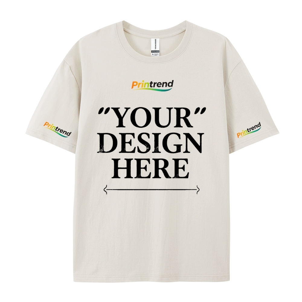 Custom Print for Your Unique Style  13 Colors 220GSM Premium Cotton T-Shirt - Comfortable, Durable & Versatile Casual Wear