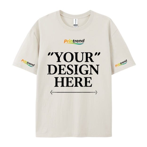 Custom Print for Your Unique Style  13 Colors 220GSM Premium Cotton T-Shirt - Comfortable, Durable & Versatile Casual Wear