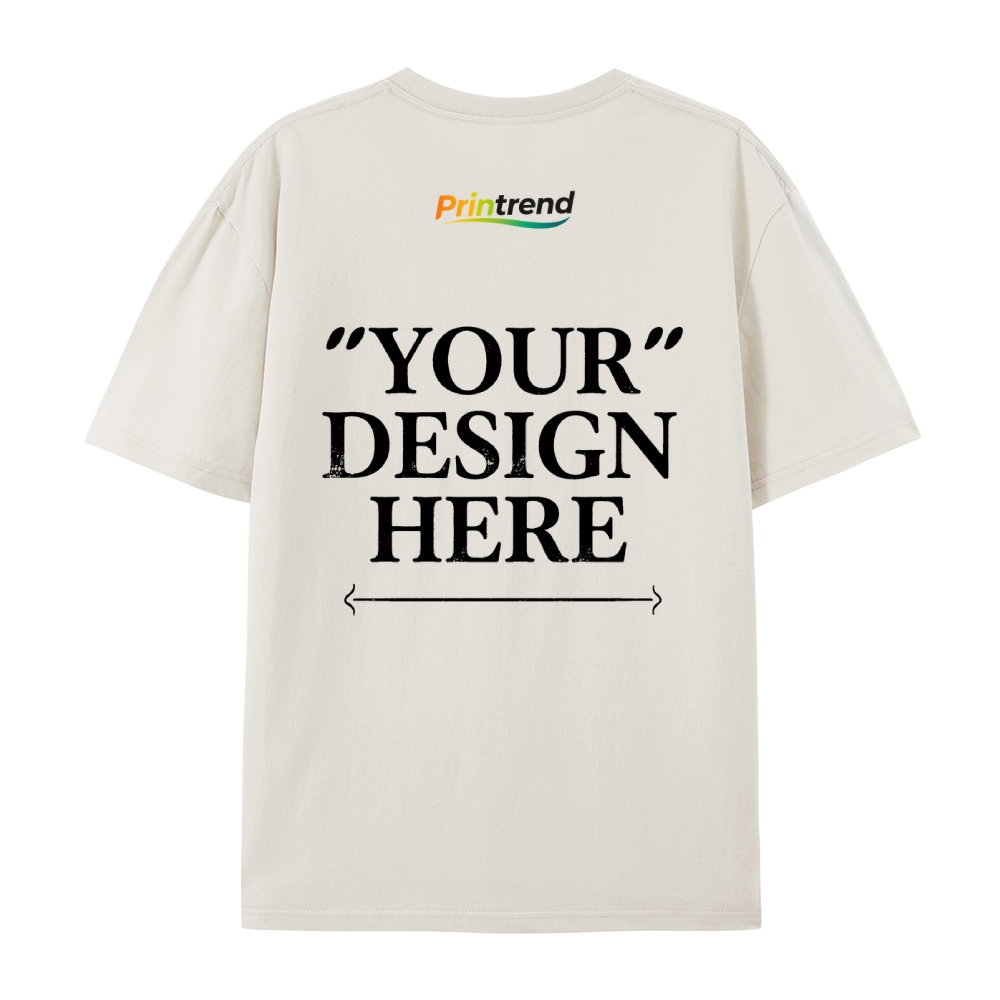 Custom Print for Your Unique Style  13 Colors 220GSM Premium Cotton T-Shirt - Comfortable, Durable & Versatile Casual Wear