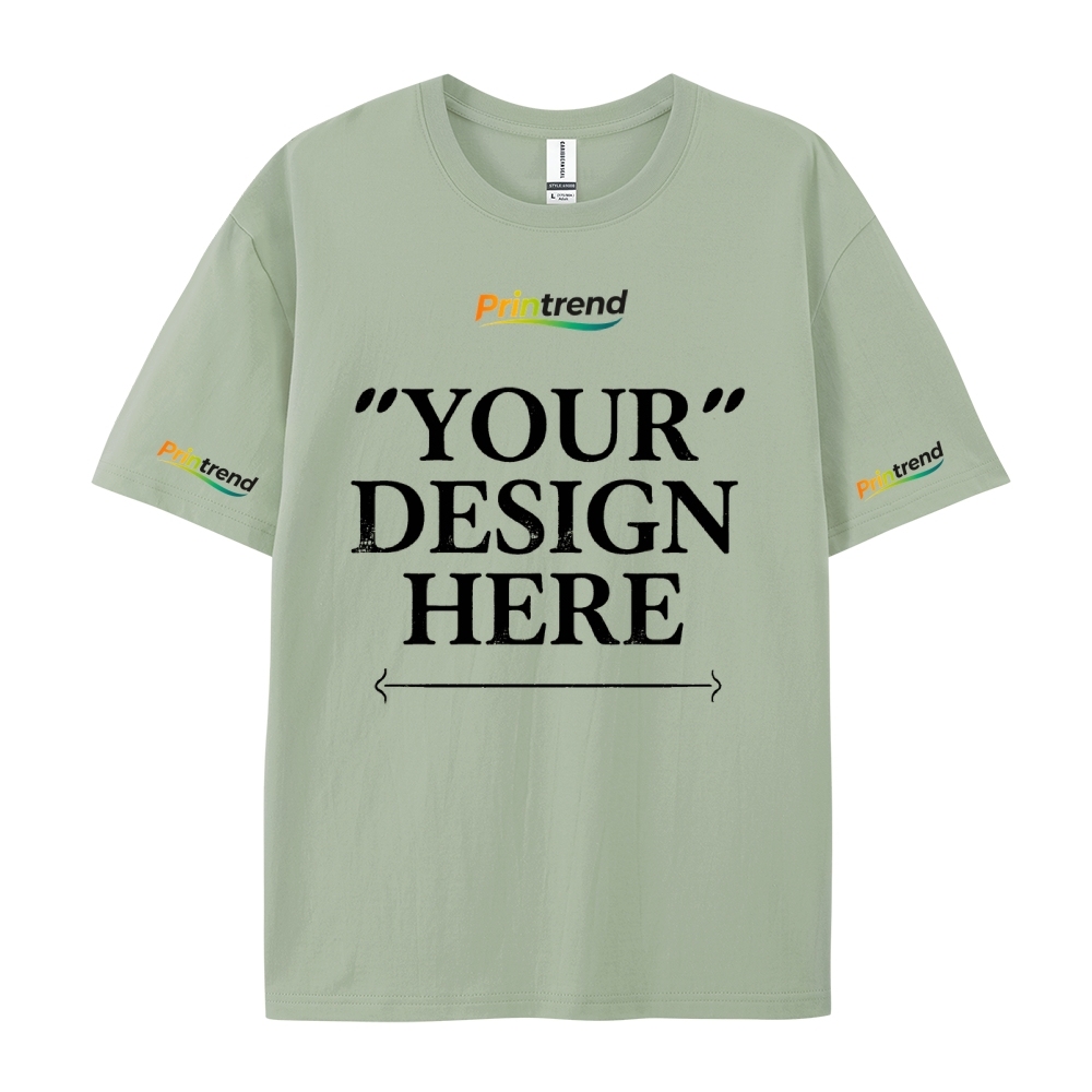 Custom Print for Your Unique Style  13 Colors 220GSM Premium Cotton T-Shirt - Comfortable, Durable & Versatile Casual Wear