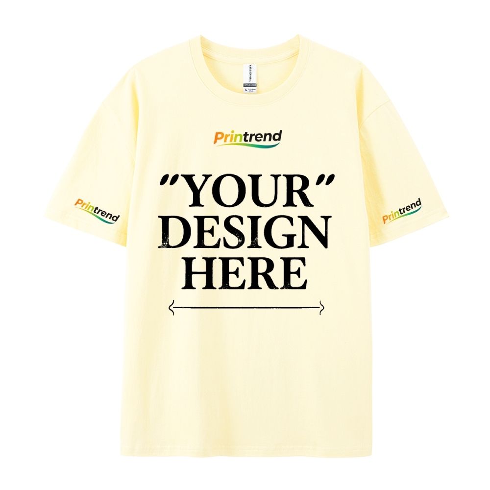 Custom Print for Your Unique Style 13 Colors 220GSM Premium Cotton T-Shirt - Comfortable, Durable & Versatile Casual Wear
