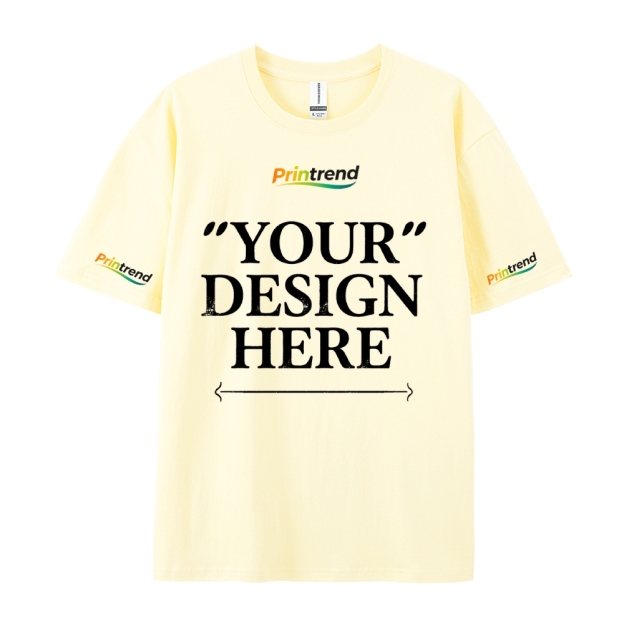 Custom Print for Your Unique Style  13 Colors 220GSM Premium Cotton T-Shirt - Comfortable, Durable & Versatile Casual Wear