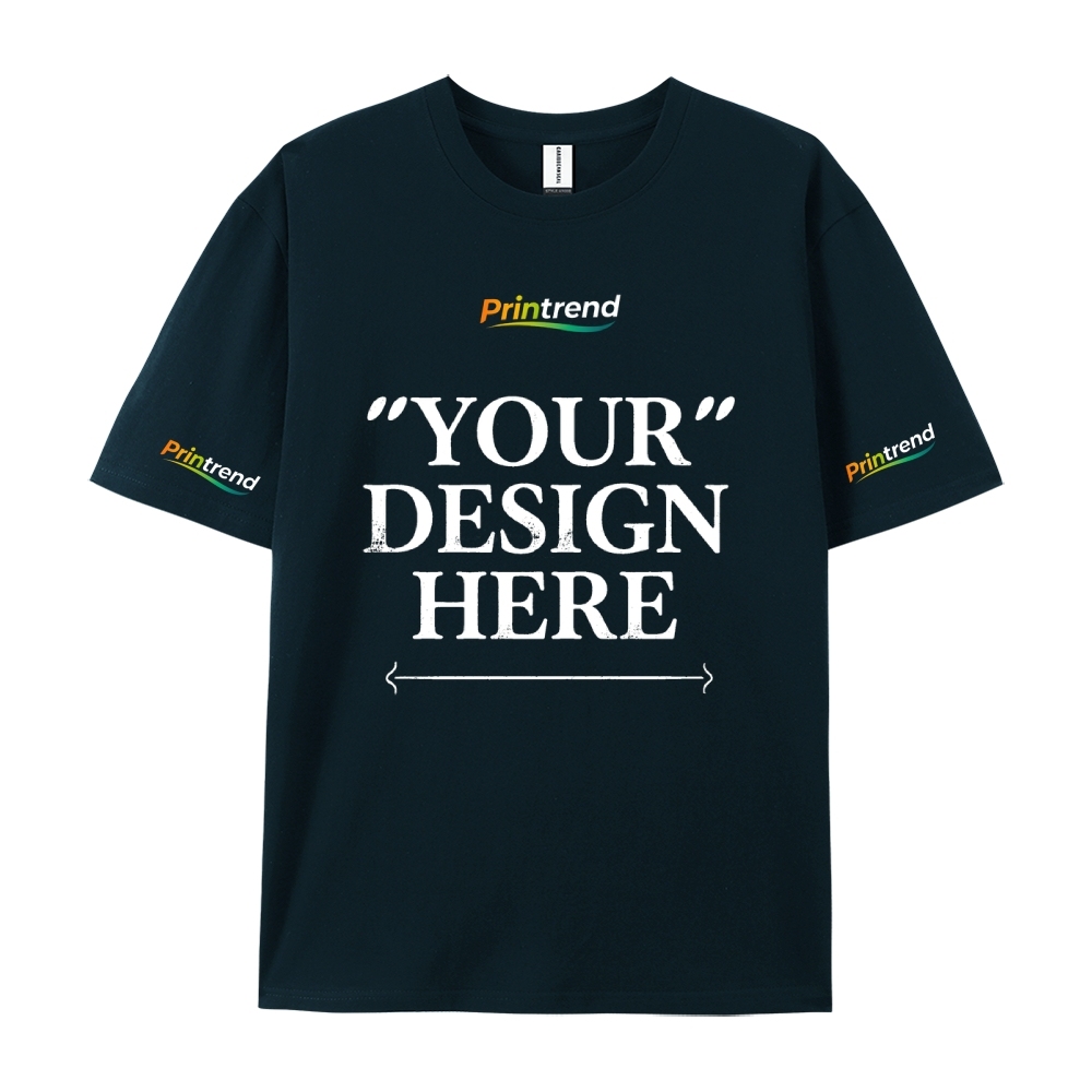 Custom Print for Your Unique Style  13 Colors 220GSM Premium Cotton T-Shirt - Comfortable, Durable & Versatile Casual Wear