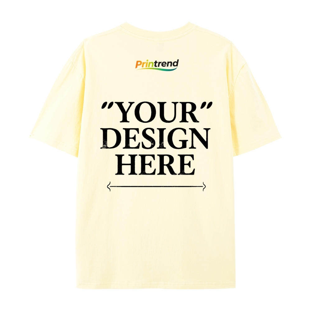 Custom Print for Your Unique Style  13 Colors 220GSM Premium Cotton T-Shirt - Comfortable, Durable & Versatile Casual Wear