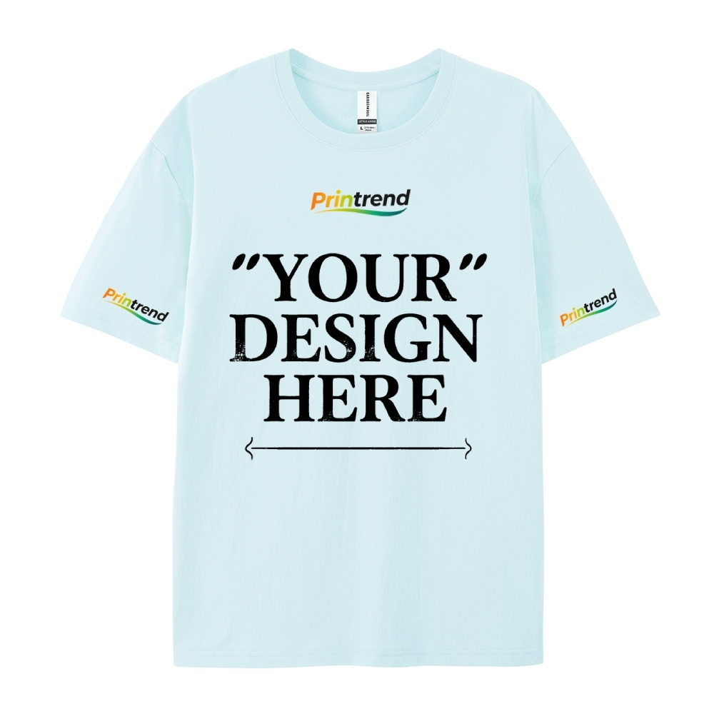 Custom Print for Your Unique Style  13 Colors 220GSM Premium Cotton T-Shirt - Comfortable, Durable & Versatile Casual Wear