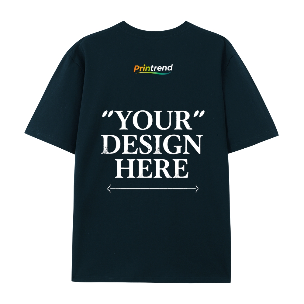 Custom Print for Your Unique Style  13 Colors 220GSM Premium Cotton T-Shirt - Comfortable, Durable & Versatile Casual Wear