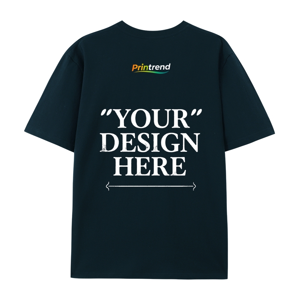 Custom Print for Your Unique Style  13 Colors 220GSM Premium Cotton T-Shirt - Comfortable, Durable & Versatile Casual Wear