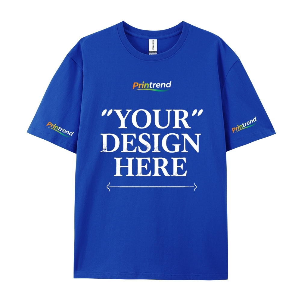 Custom Print for Your Unique Style  13 Colors 220GSM Premium Cotton T-Shirt - Comfortable, Durable & Versatile Casual Wear