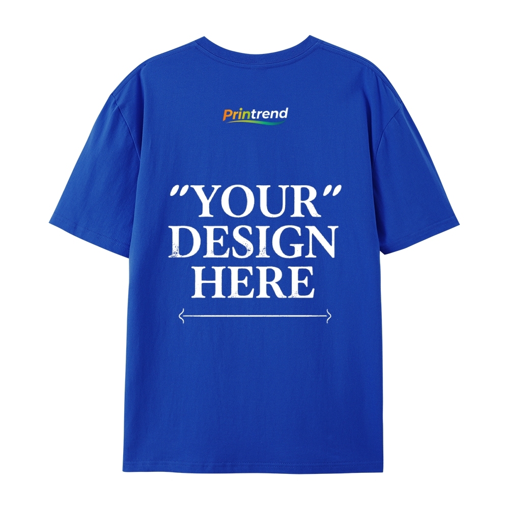 Custom Print for Your Unique Style  13 Colors 220GSM Premium Cotton T-Shirt - Comfortable, Durable & Versatile Casual Wear