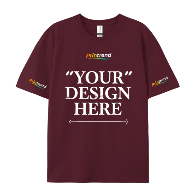 Custom Print for Your Unique Style  13 Colors 220GSM Premium Cotton T-Shirt - Comfortable, Durable & Versatile Casual Wear