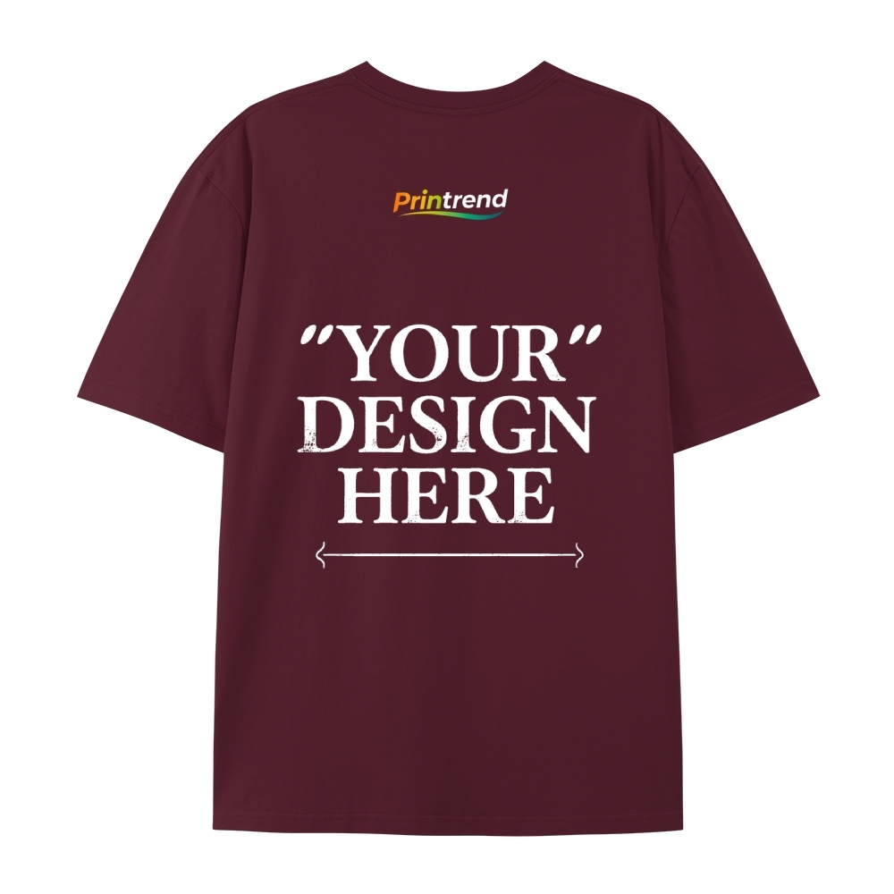 Custom Print for Your Unique Style  13 Colors 220GSM Premium Cotton T-Shirt - Comfortable, Durable & Versatile Casual Wear