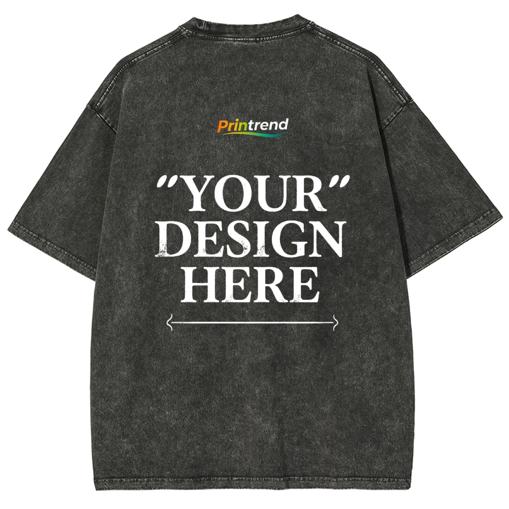 Custom Print 15 Colors 250GSM Washed T-Shirts - Quality & Customization​