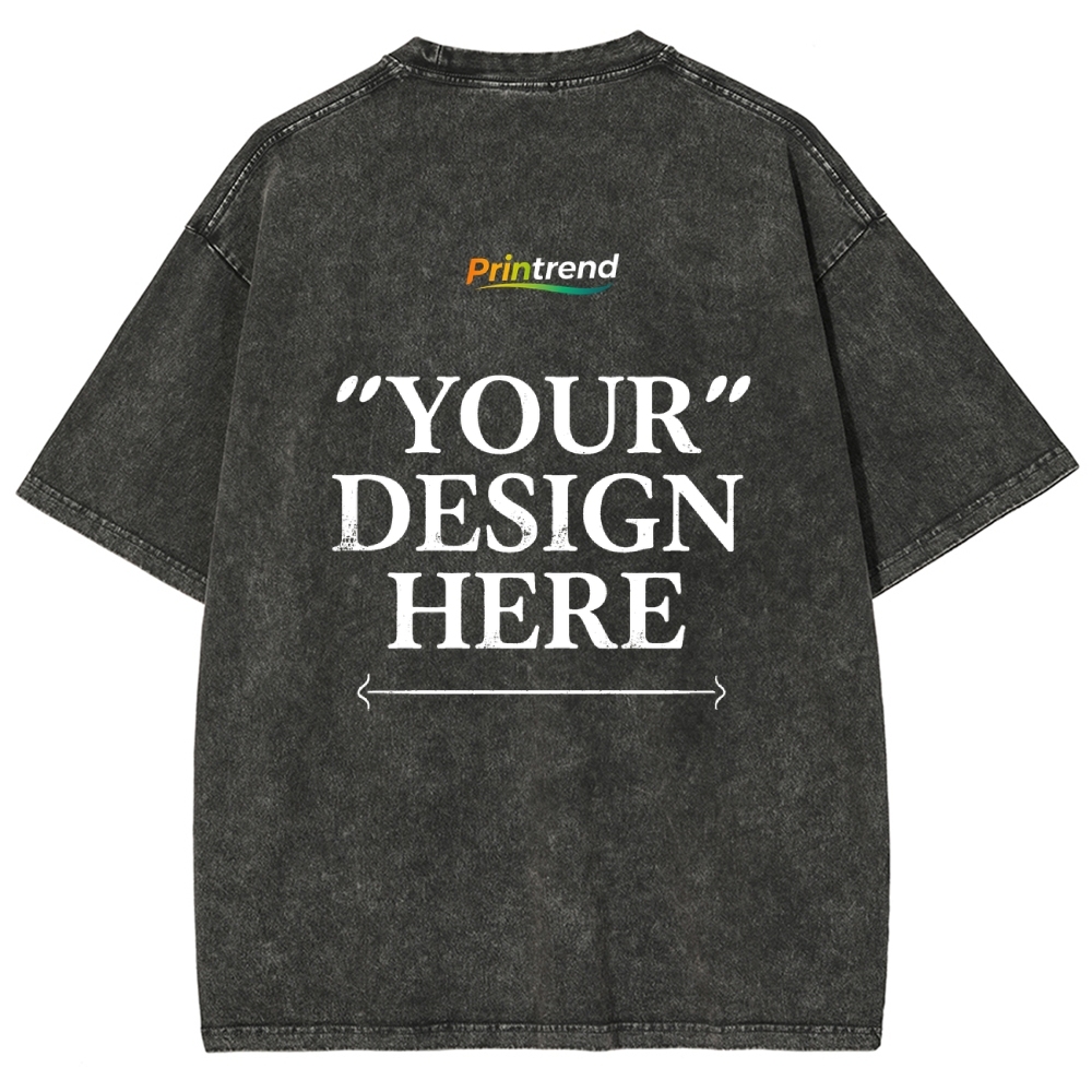 Custom Print 15 Colors 250GSM Washed T-Shirts - Quality & Customization​