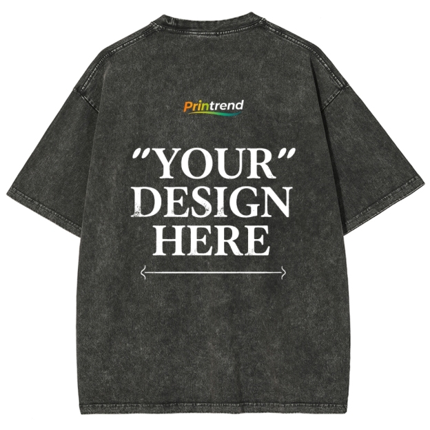 Custom Print 15 Colors 250GSM Washed T-Shirts - Quality & Customization​