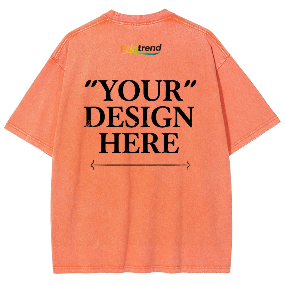Custom Print 15 Colors 250GSM Washed T-Shirts - Quality & Customization​