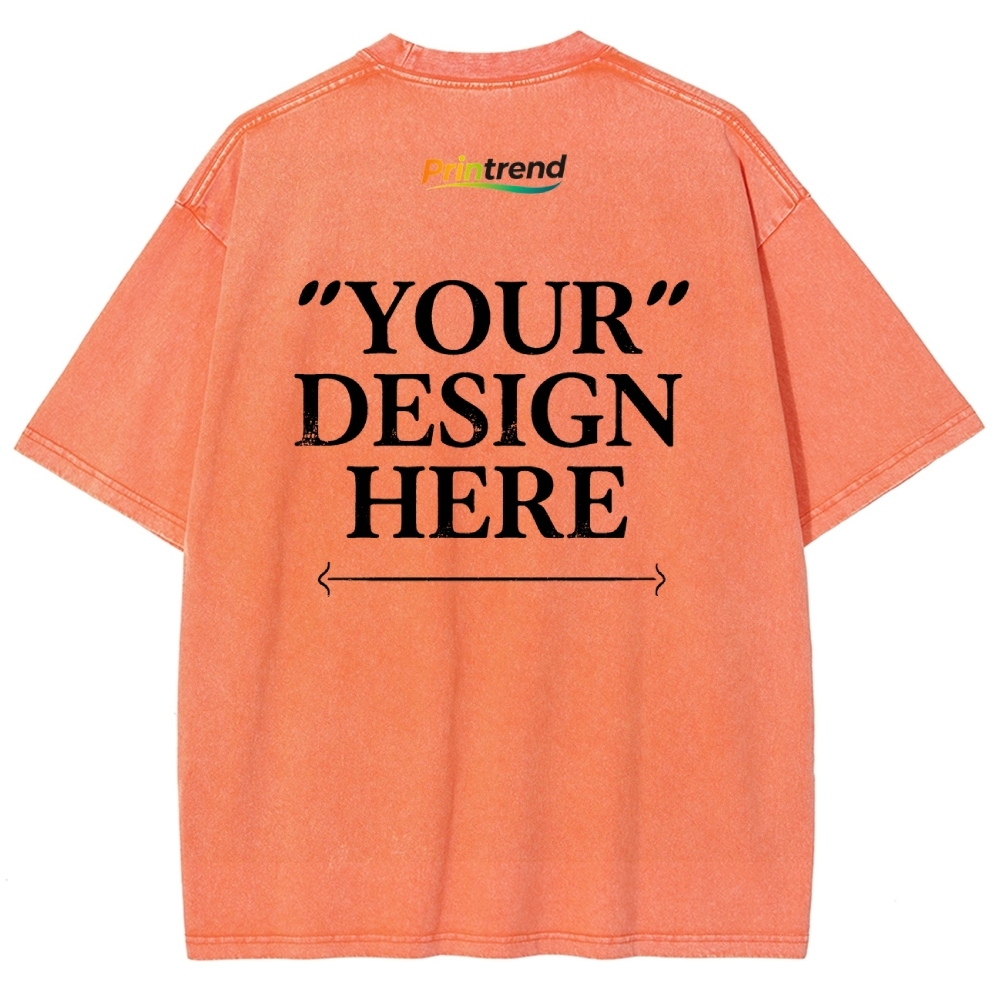 Custom Print 15 Colors 250GSM Washed T-Shirts - Quality & Customization​